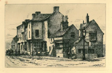 Oude gebouwen Walsall (genaamd Town